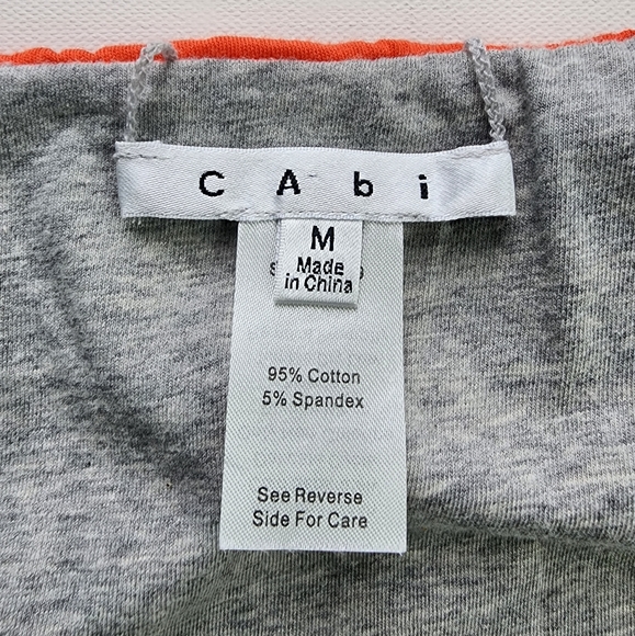 CAbi Reversible Orange Gray Tube Skirt Size M - Picture 4 of 6